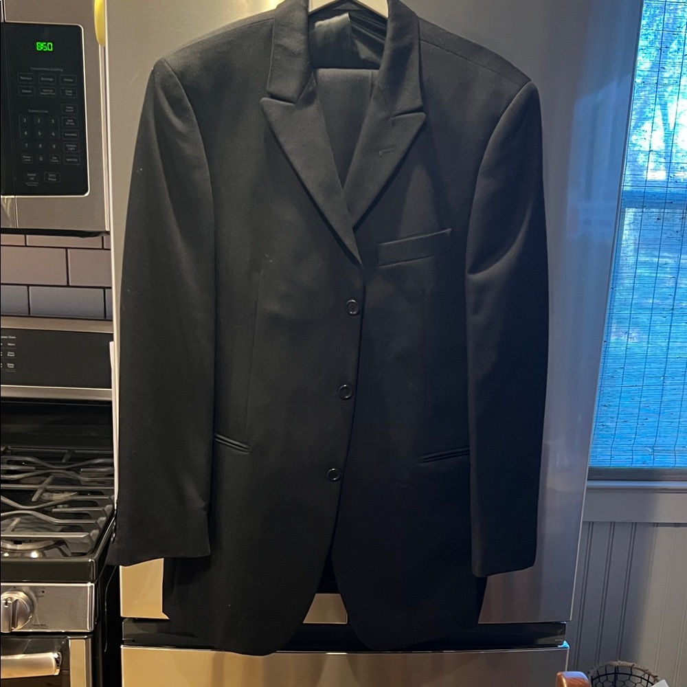 Bachrach Elegant Black Men's Suit Jacket